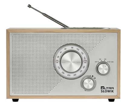 Radio i budzik ELTRA SŁOWIK Jasny Brąz USB/BT